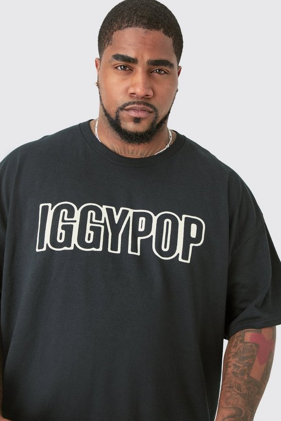 Plus T-Shirt mit lizenziertem Igy Pop Print