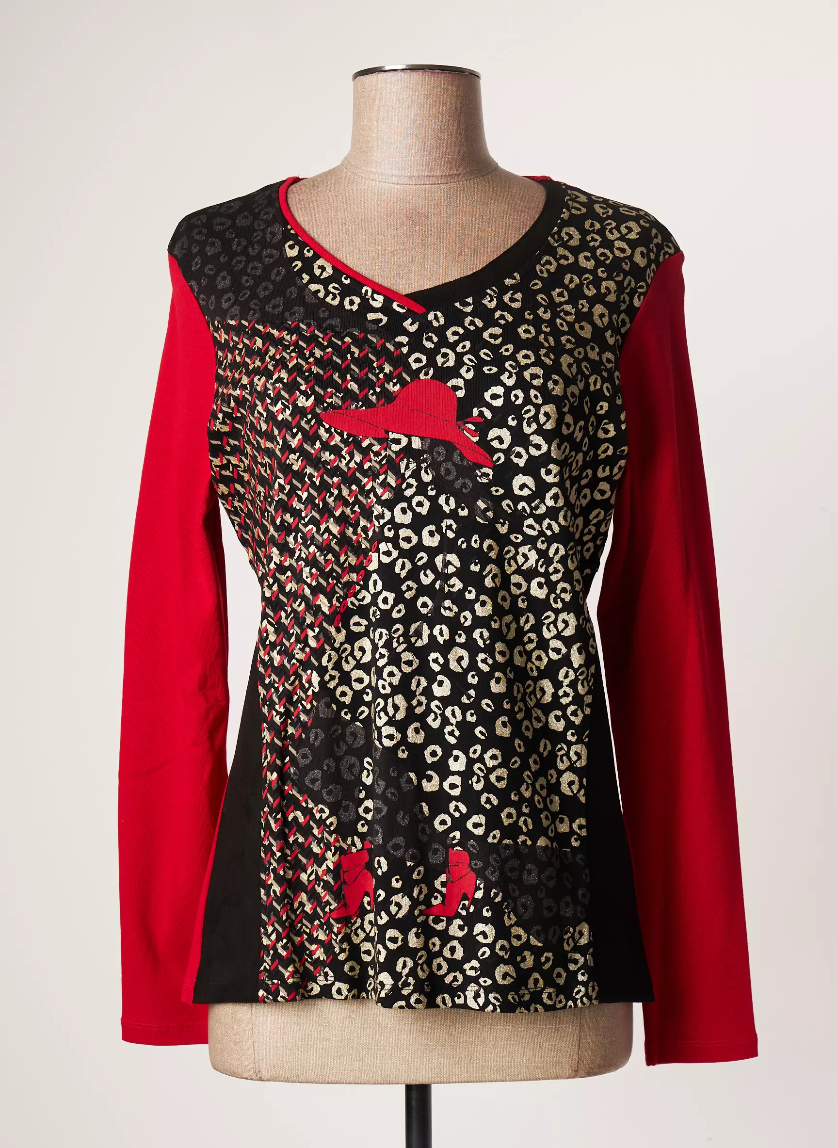 Le Cabestan Tshirts Femme couleur rouge