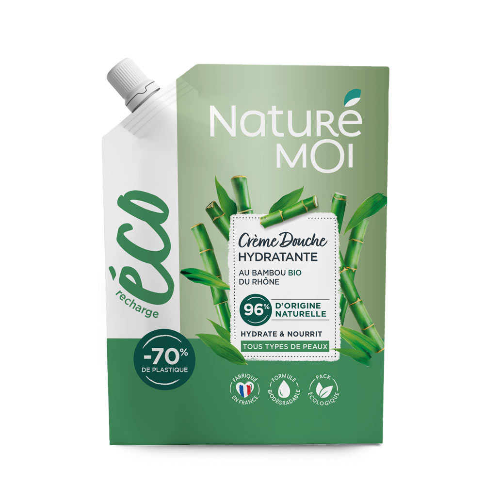 naturé moi Eco-recharge Crème douche Hydratante Bambou 500 ml Gel douche