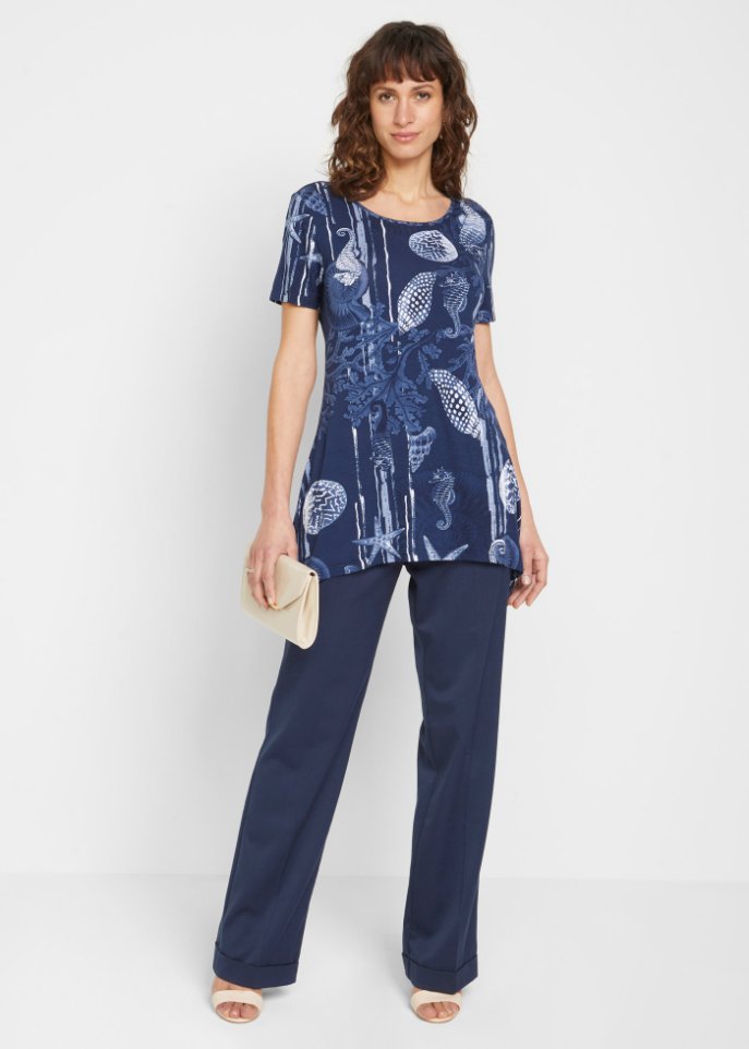 Longshirt mit Zipfel