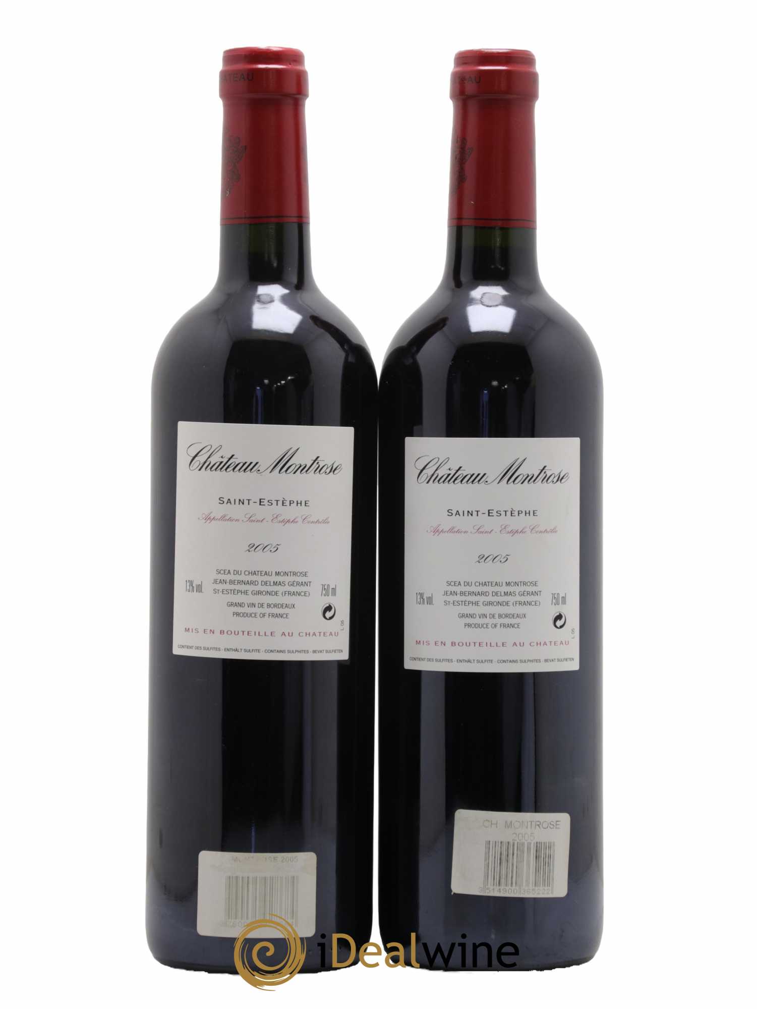 Château Montrose 2ème Grand Cru Classé  2005 - Lot de 2 Bouteilles