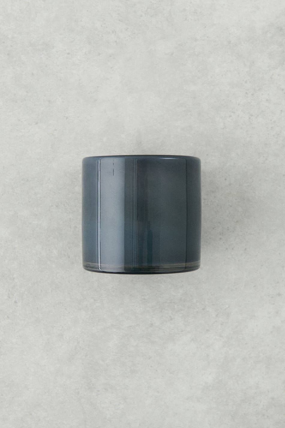 Glass m candle holder