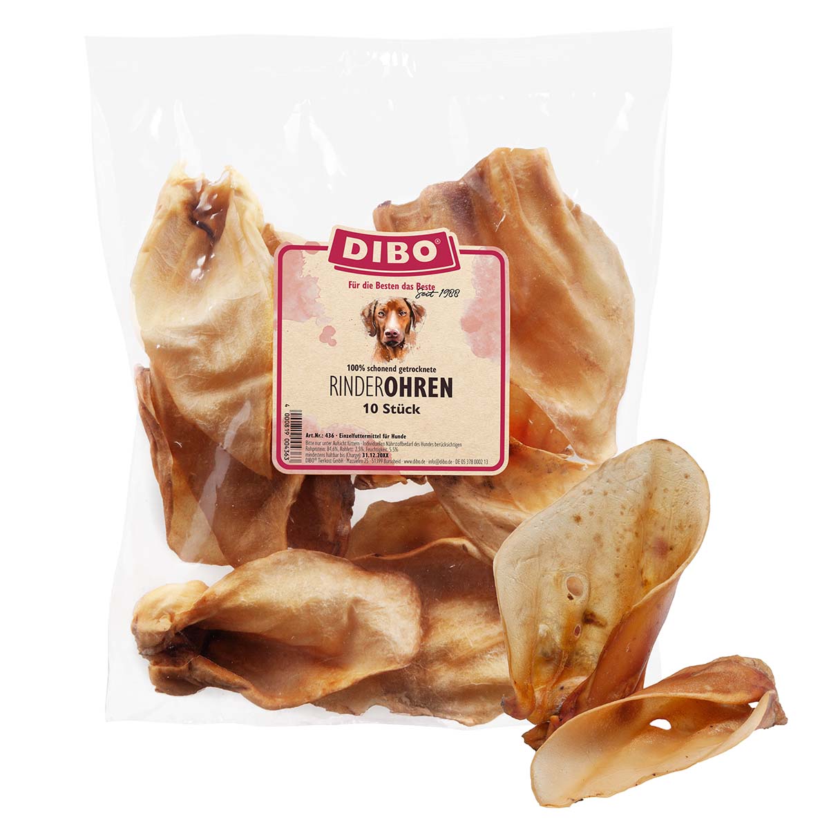 DIBO Rinderohren 10 Stück günstig kaufen bei ZooRoyal