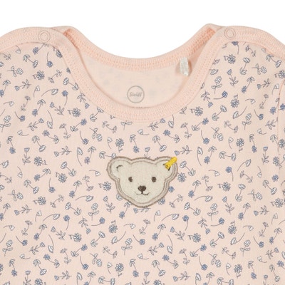 Body kurzarm, rosa für Mädchen