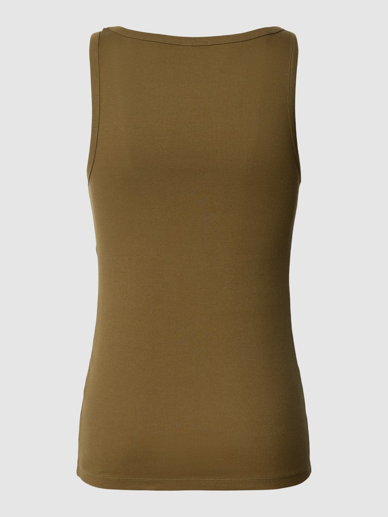 Tanktop mit Label-Print im 2er-Pack in olivgrün