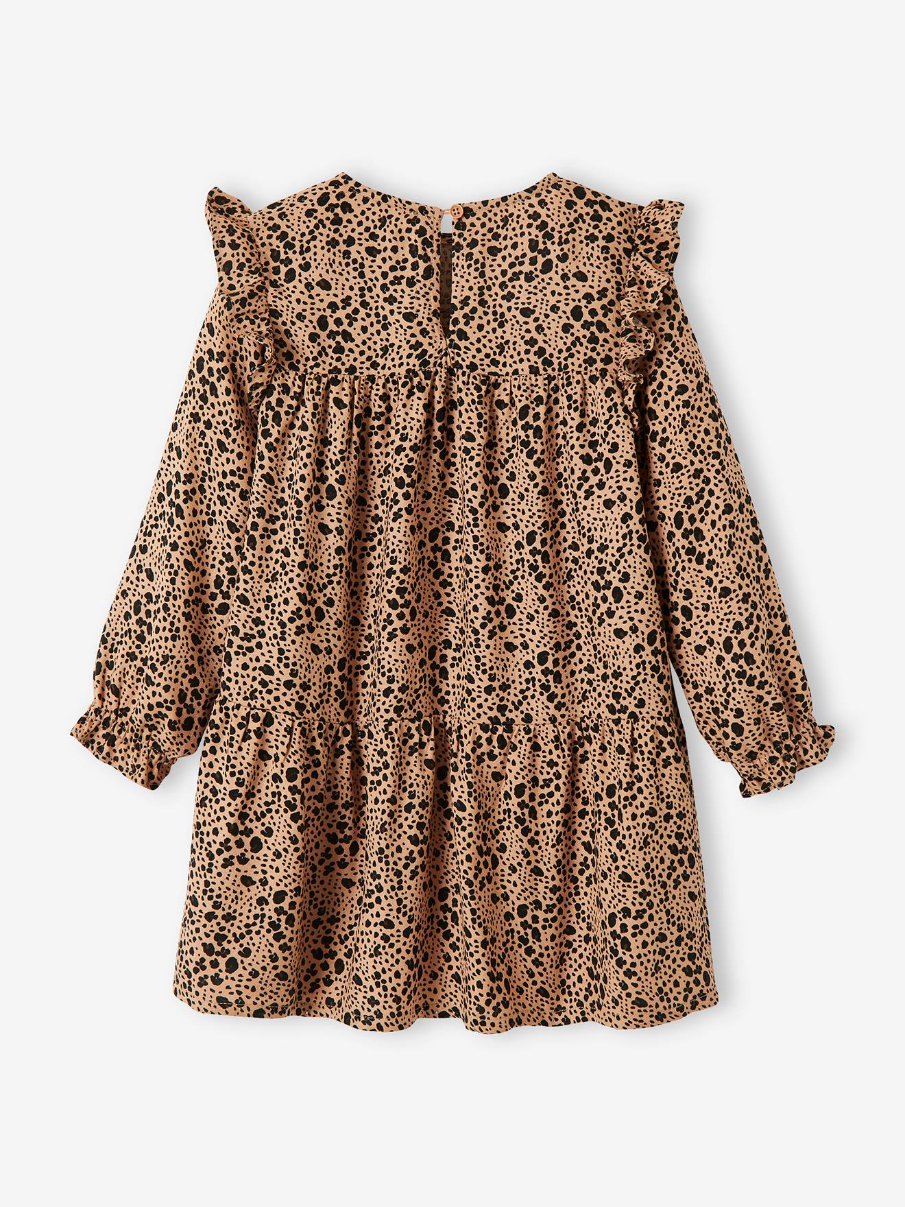 Vertbaudet Mädchen Volantkleid Oeko-Tex - wollweiß