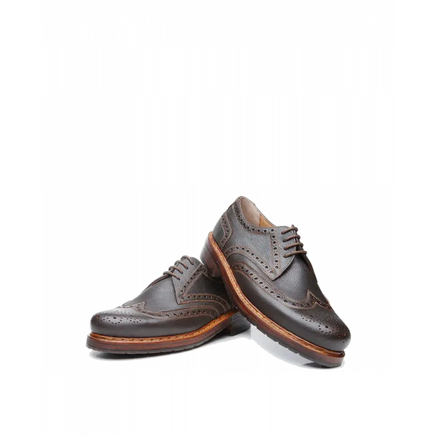 Heinrich Dinkelacker - Businessschuhe Derby RIO FULL-BROGUE W Büffelleder - braun