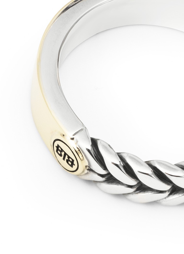 Buddha to Buddha Barbara Small Dual ring in silver with 14-carat gold detail