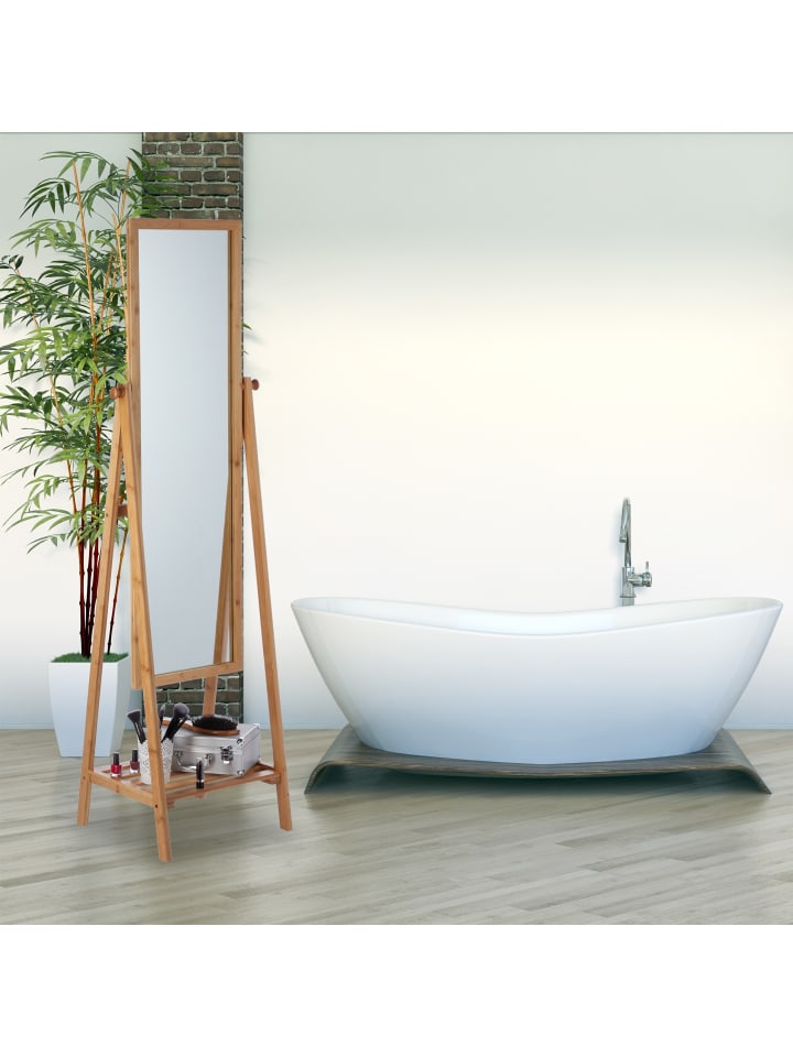 relaxdays Standspiegel in Natur günstig kaufen onesize