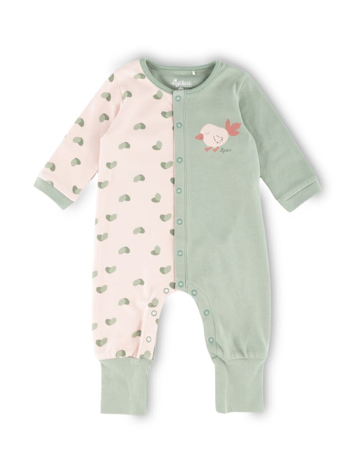 Sigikid Overall Baby Nachtwäsche in grün/rosa günstig kaufen