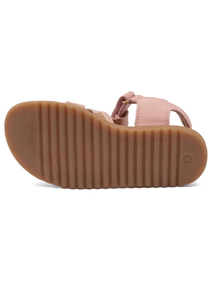 bisgaard Leder-Sandalen in Rosa günstig kaufen