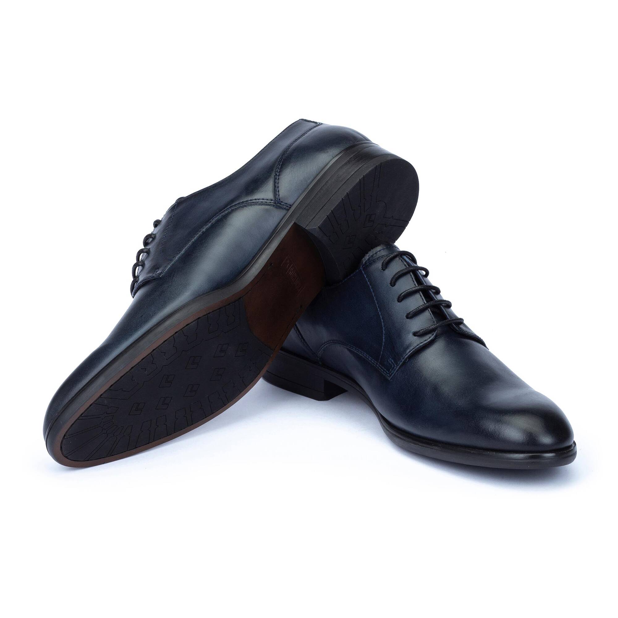 Buty wizytowe męskie - NIEBIESKIE