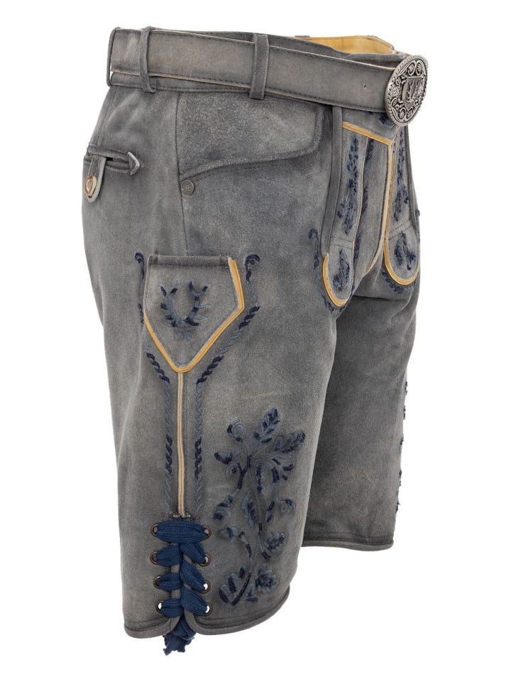 KRÜGER Lederhose 961567 in grau günstig kaufen