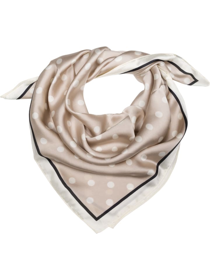 styleBREAKER Halstuch mit Punkte Muster in Taupe-Beige günstig kaufen onesize