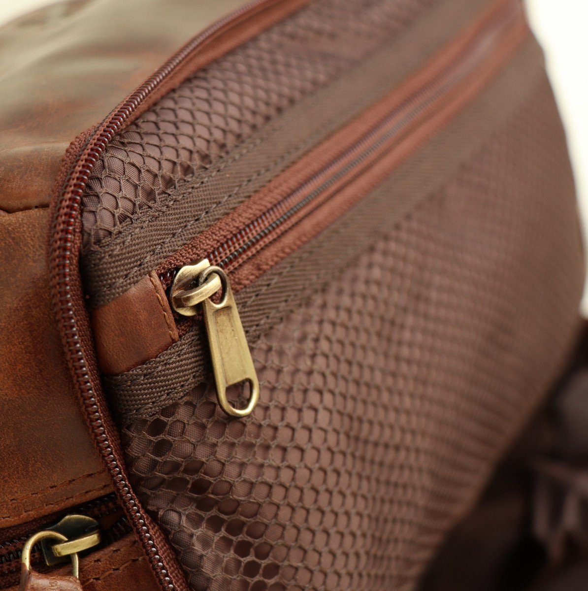 SID & VAIN Kulturbeutel Leder Kulturtasche Herren ALEX, Waschbeutel Echtleder für Herren, Kosmetiktasche braun-cognac