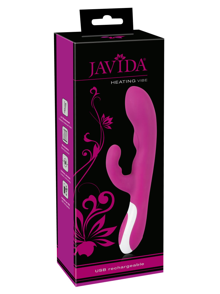 Javida Vibrator mit Wärmefunktion Heating Vibe in lila günstig kaufen 22 cm