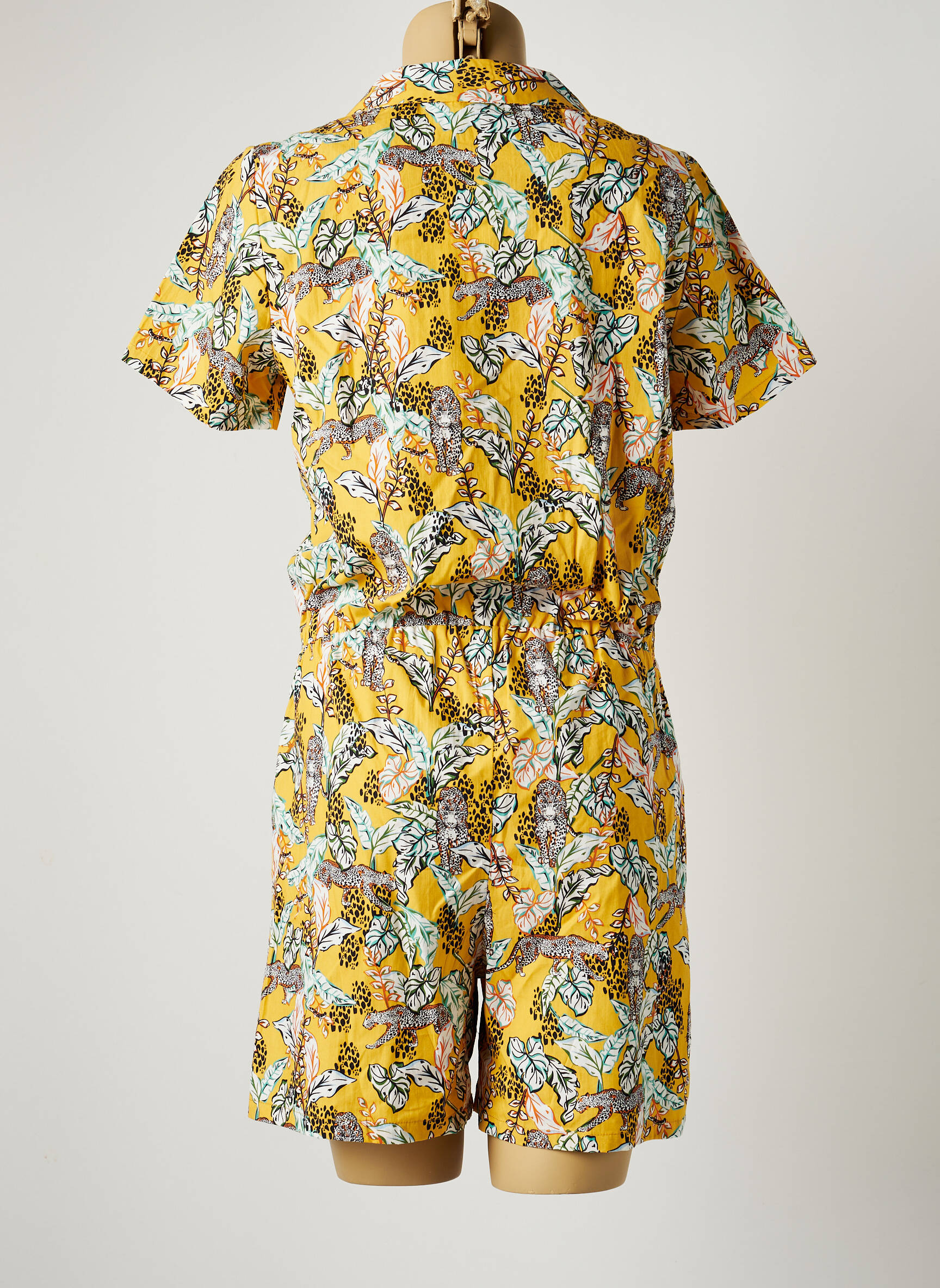 C Est Beau La Vie Combi Shorts Femme couleur jaune
