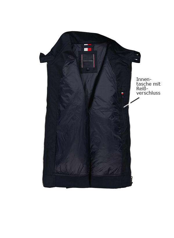 Tommy Hilfiger, Blouson, Baumwolle wattiert, dunkelblau