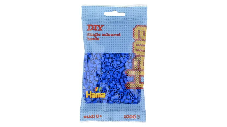 Hama - Bügelperlen im Beutel, ca 1000 Stück, hellblau