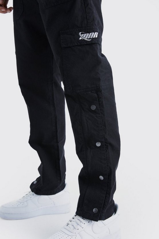 Cargo-Hose mit geradem Bein und Ripstop-Logo