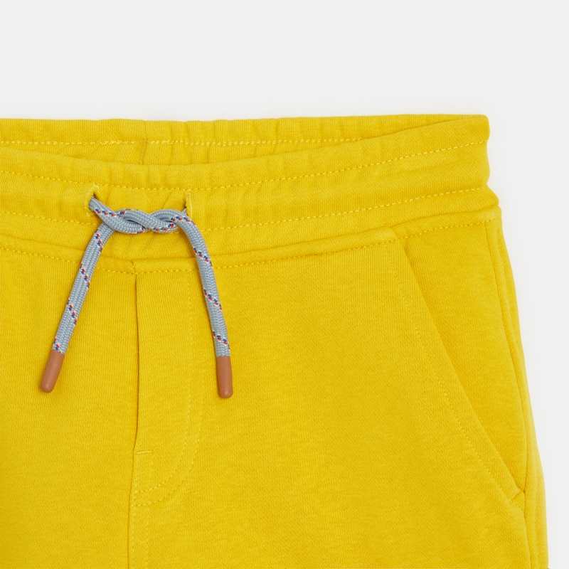Bermuda garçon jaune en coton recyclé Catimini
