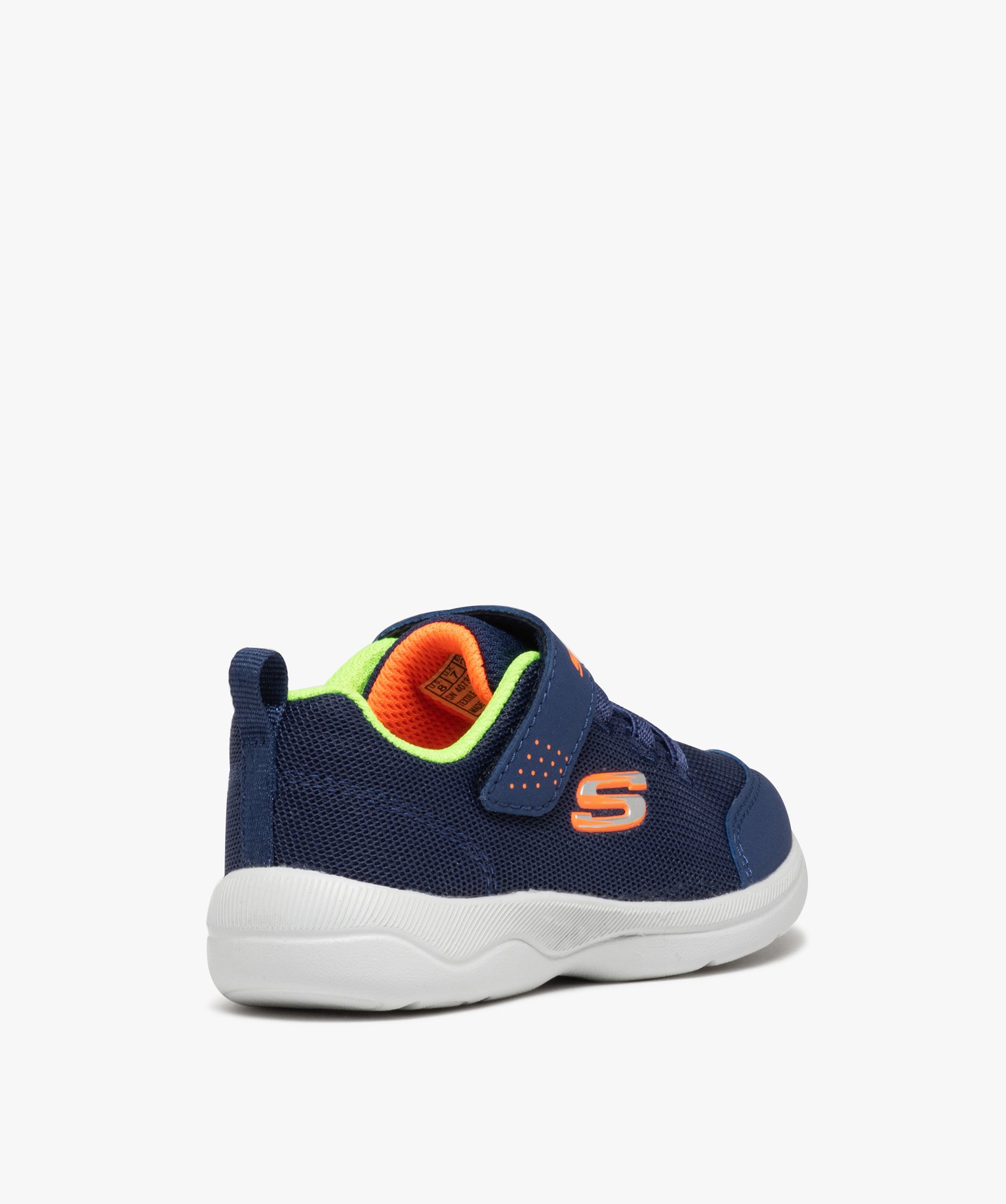 Baskets Garçon légères en mesh détails fluo - Skechers marine | GEMO