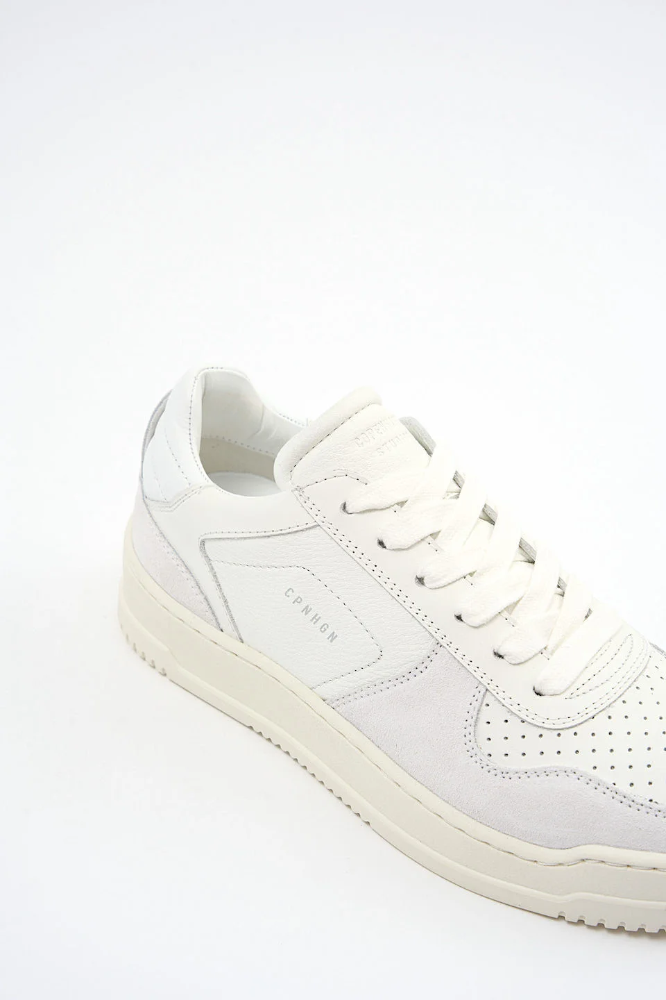 CPH166 leather mix white