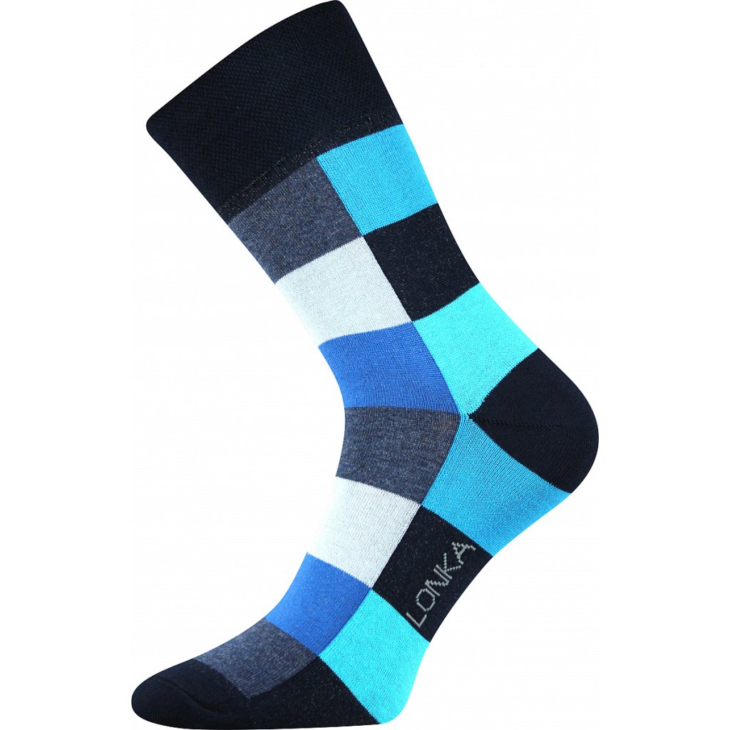Lonka Decube Mix B grau-blaue Socken, 3 Paare