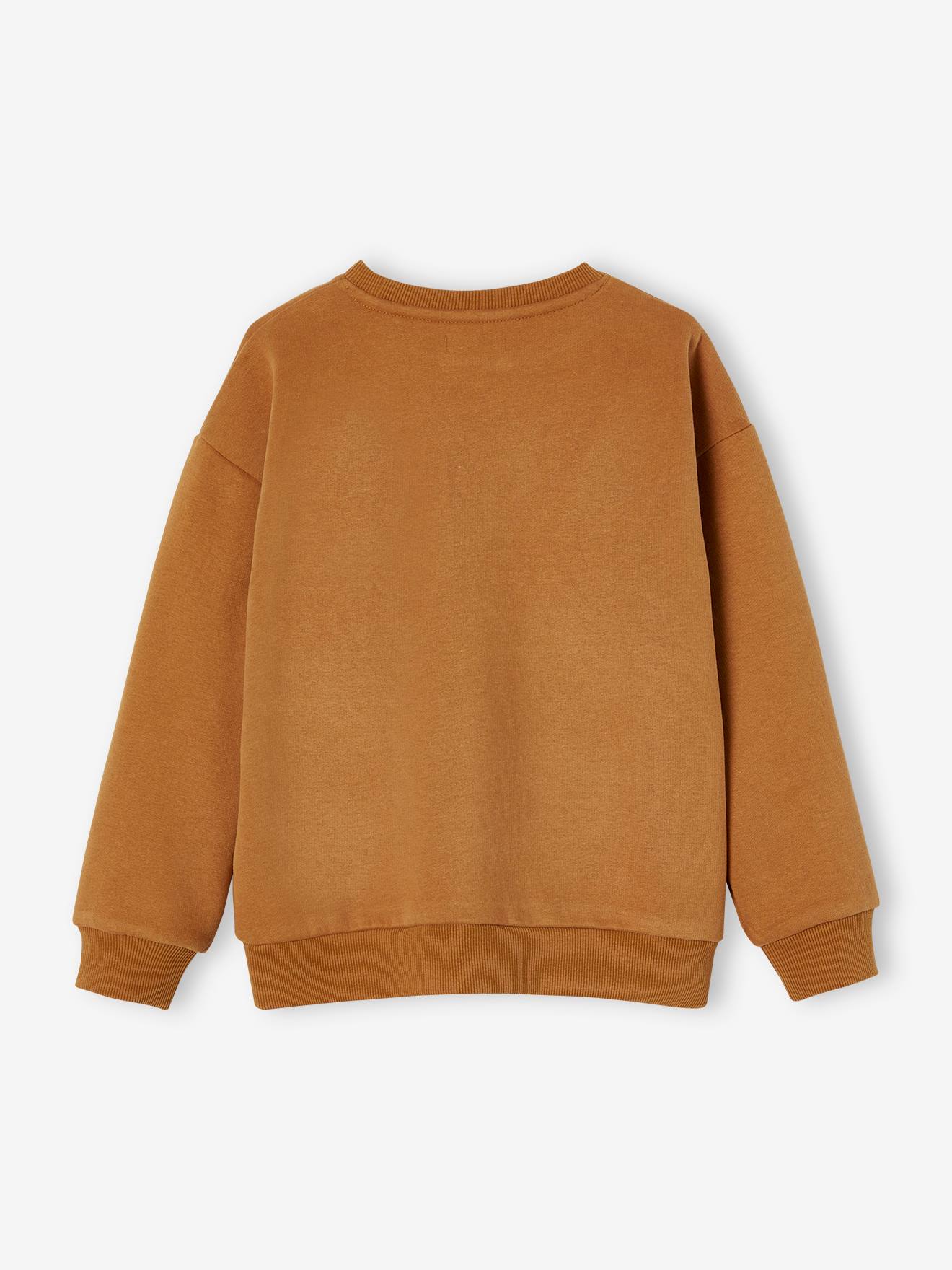 Vertbaudet Jungen Sport-Sweatshirt mit Tasche - braun