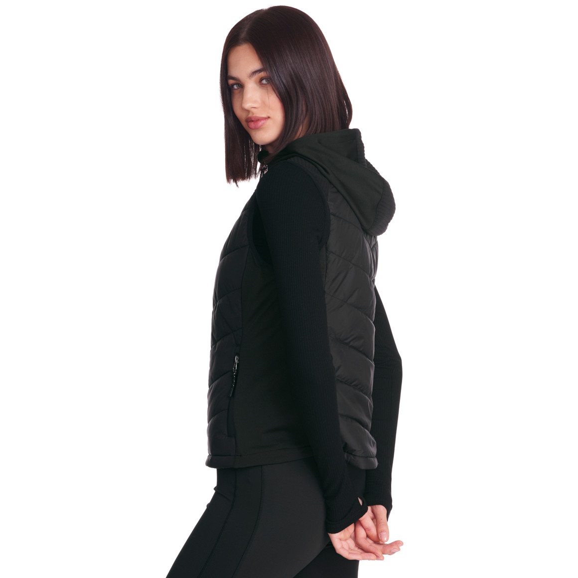 Damen Sport-Weste mit Kapuze