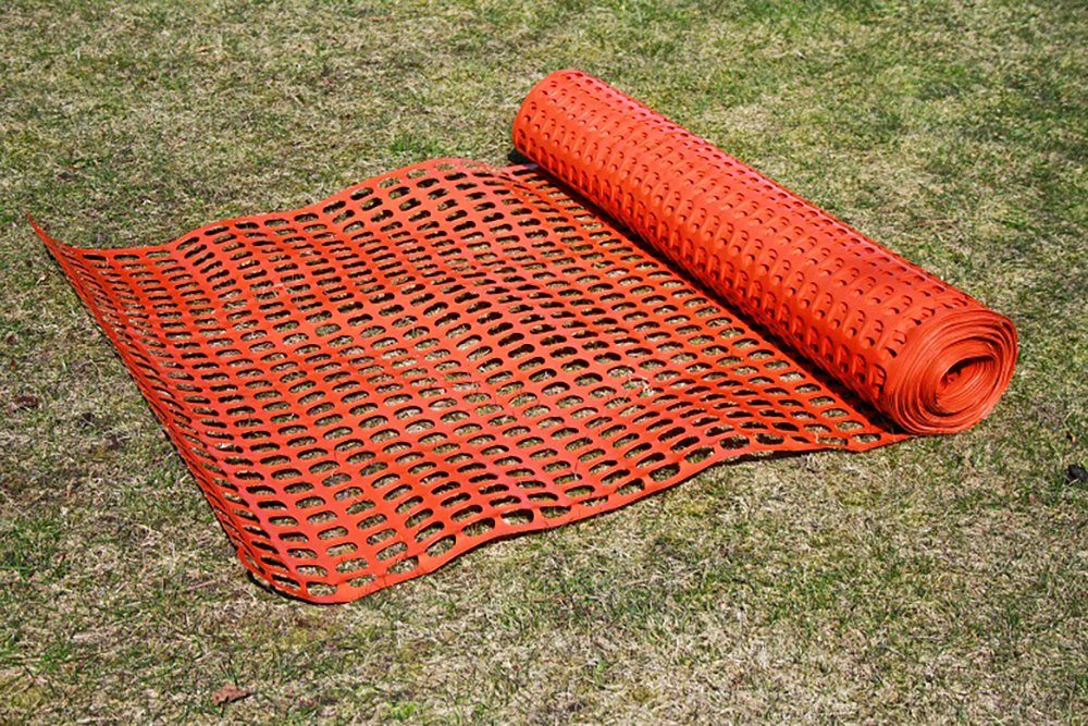HaGa Hühnerzaun ABSPERRZAUN 1,2m Höhe (Meterware) 50mm x 35mm Masche Bauzaun Warnzaun