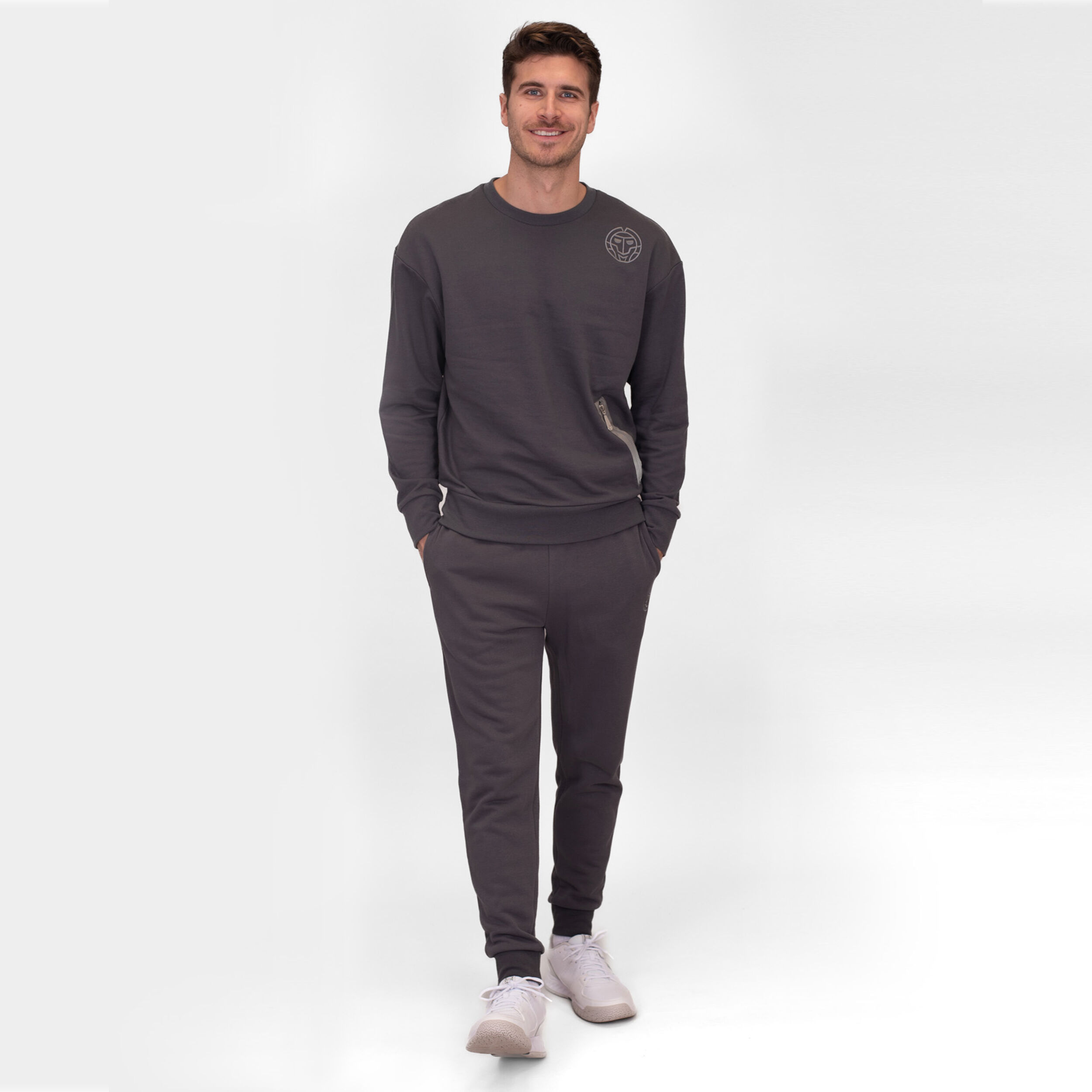 Chill Crew Sweatshirt Herren - Dunkelgrau