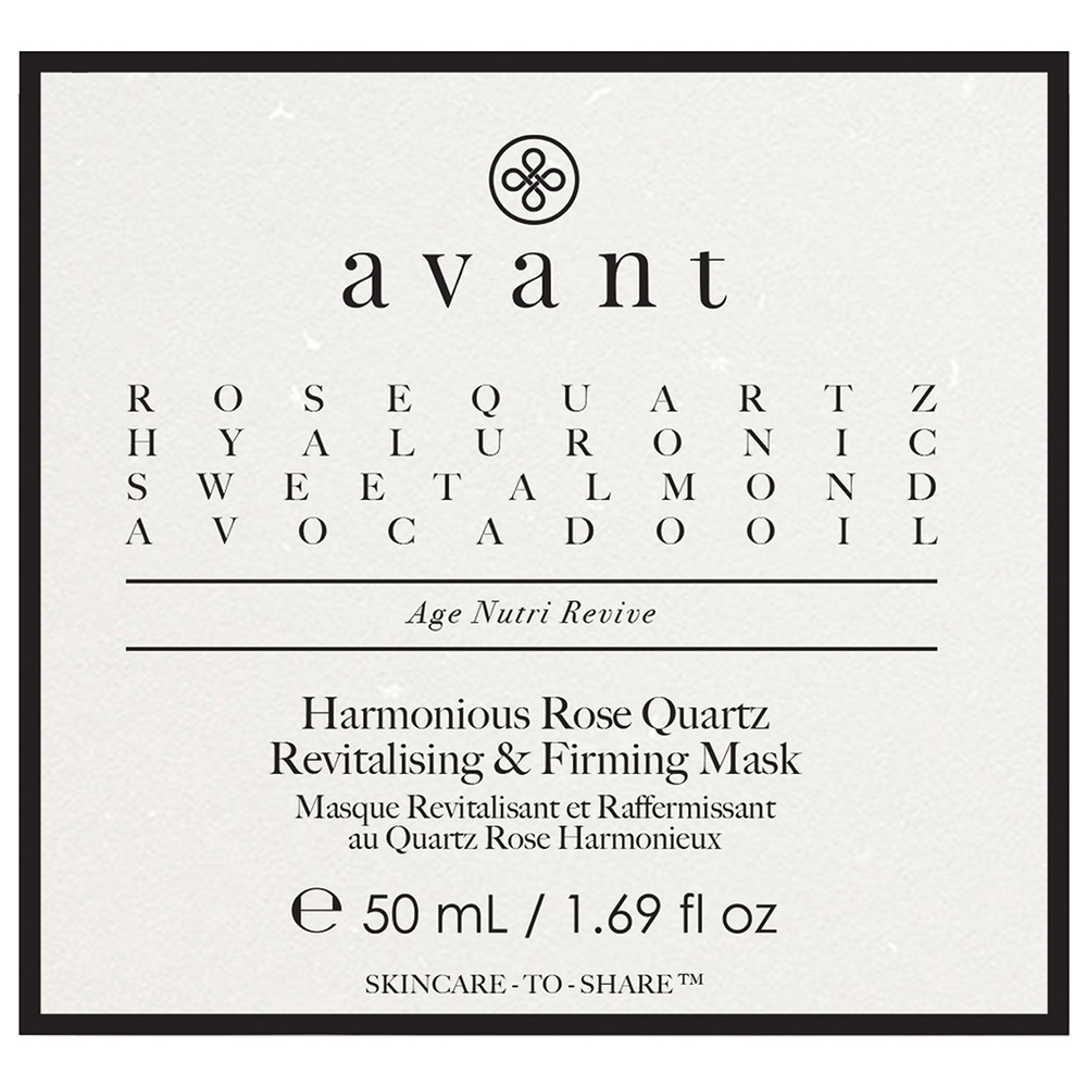 Avant Skincare Masque Revitalisant et Raffermissant auQuartz Rose Harmonieux Masques & Gommages