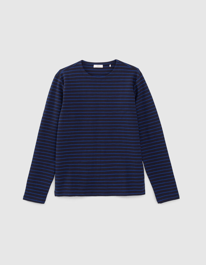 T-shirt marine rayures bleues Homme