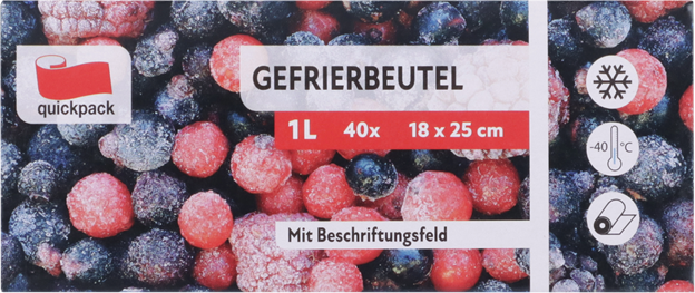 QuickPack Gefrierbeutel 1 Liter
