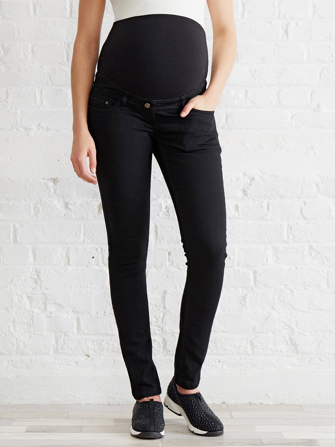 Jean slim stretch de grossesse entrejambe 85 denim black