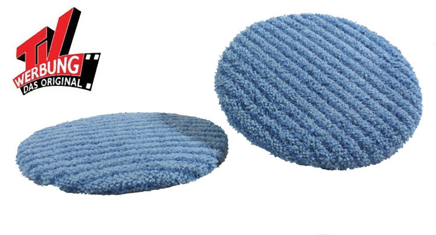 DS PRODUKT Wischmopp, 2x Ersatzmop Poliermop Mopköpfe für Spin & Go Wischmop