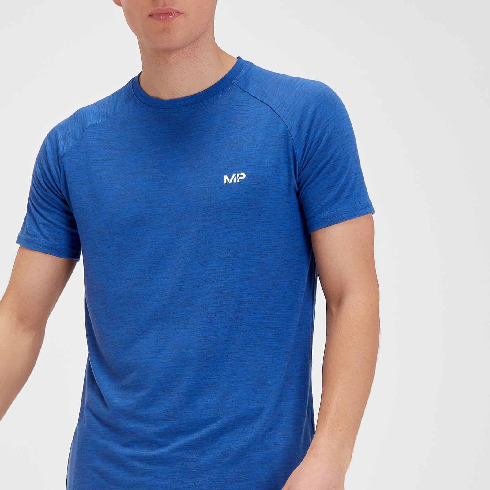 T-Shirt à Manche Courte MP Performance - Noir & Bleu