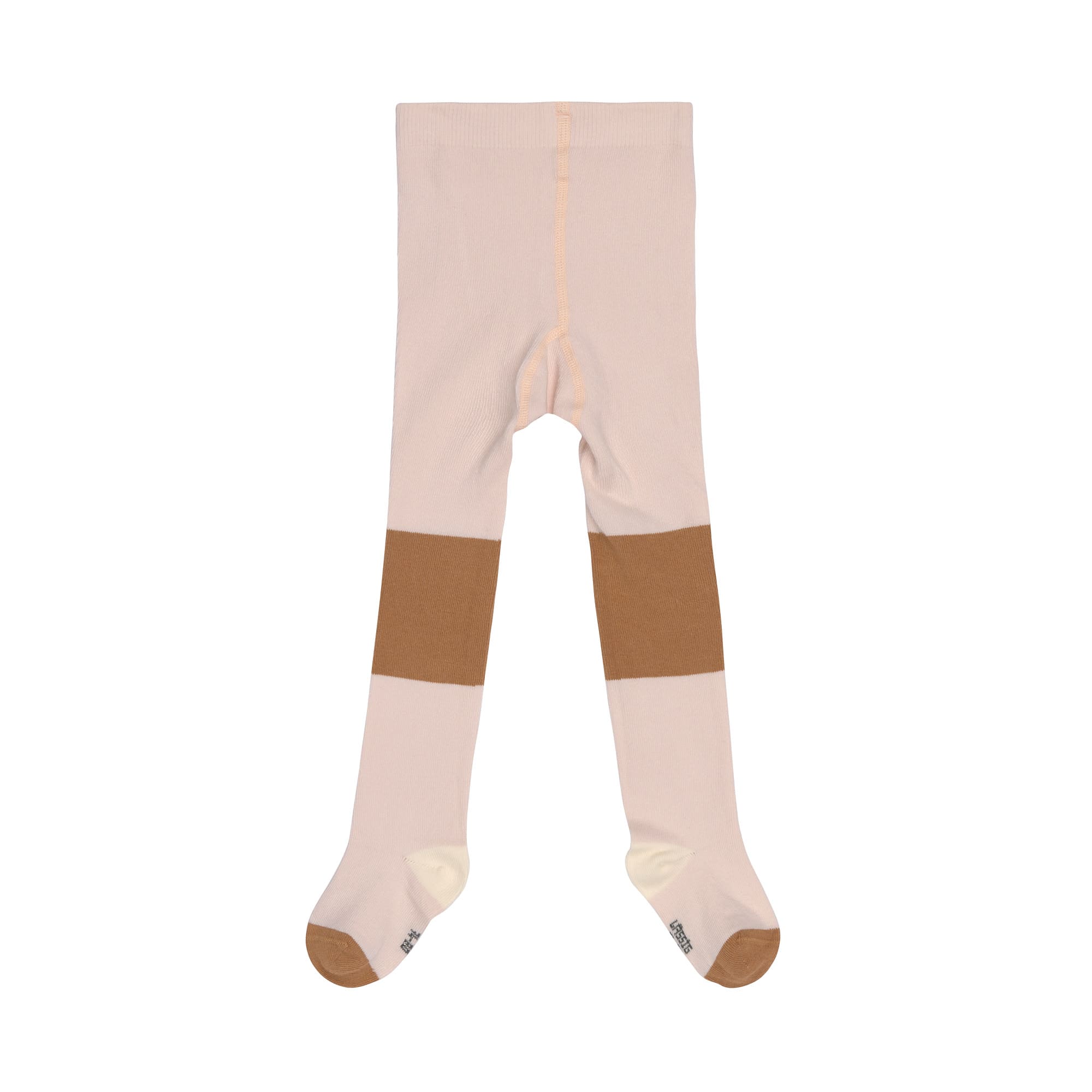 Strumpfhose GOTS - Tights, Block Streifen Rosa Karamell
