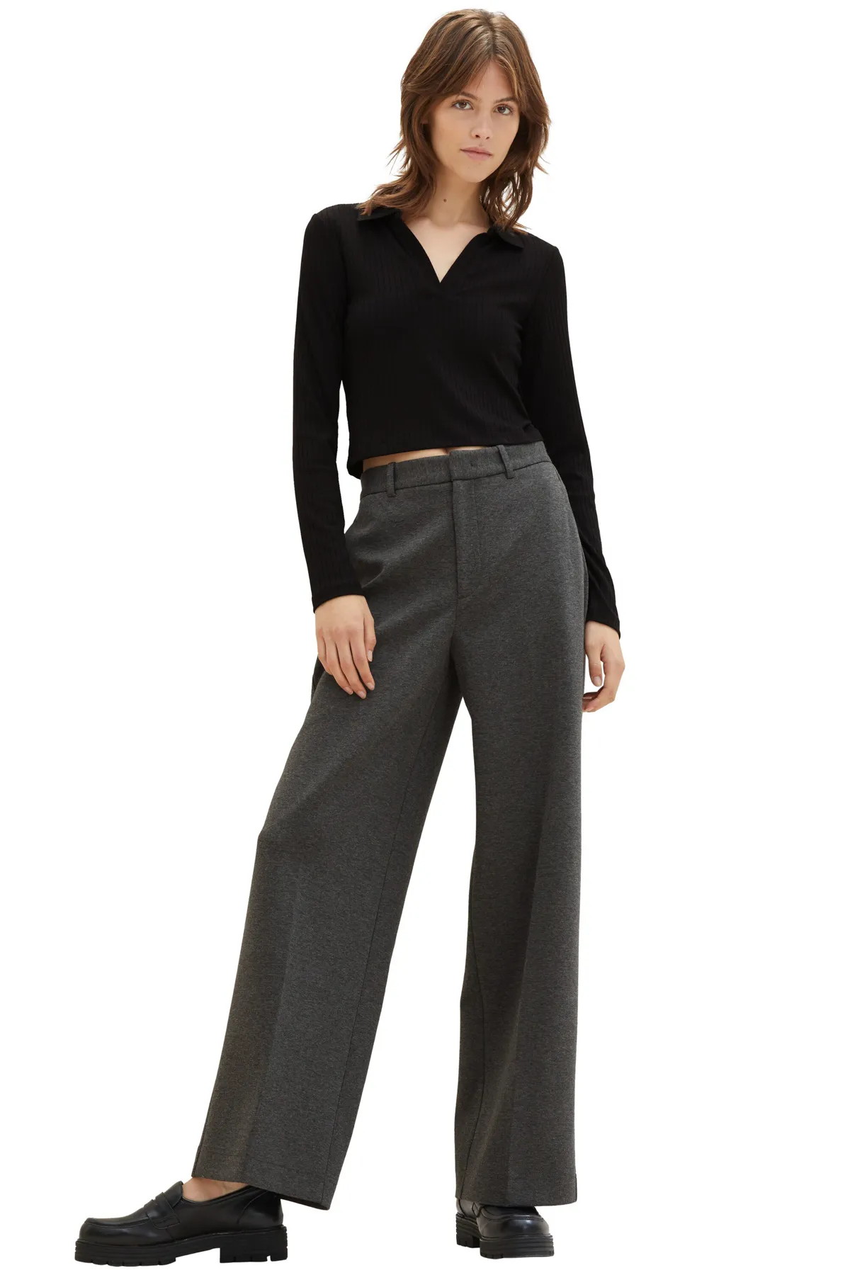 Tom Tailor Denim  Hose Damen / Mädchen Shale Grey Melange