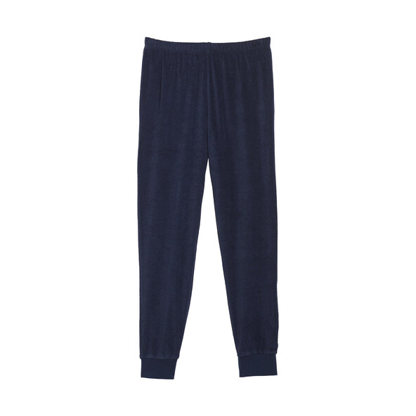Damen Frottee Pyjama, navy