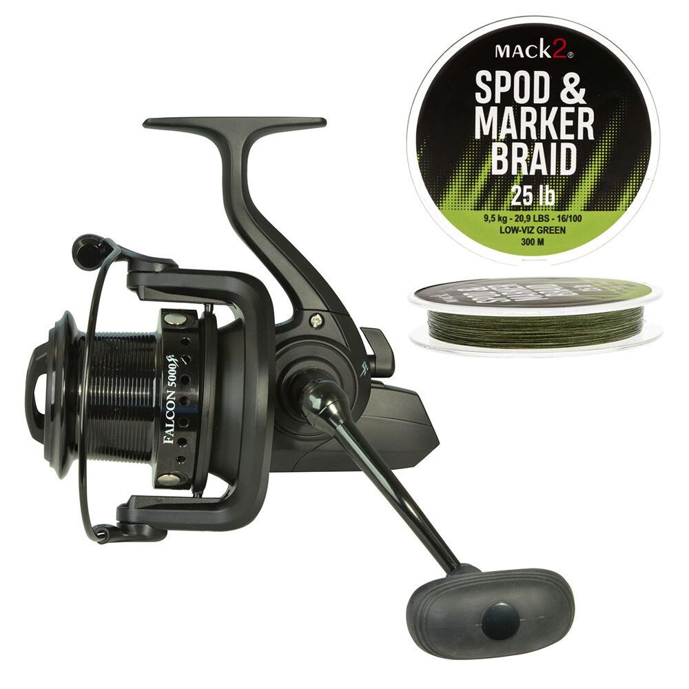 Pack Mack2 Falcon 5000 Spod and Marker reel + 0.16mm Spod and Marker braid