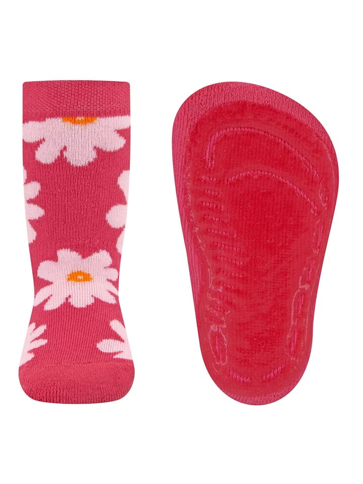 ewers Stoppersocken Blumen in magenta günstig kaufen