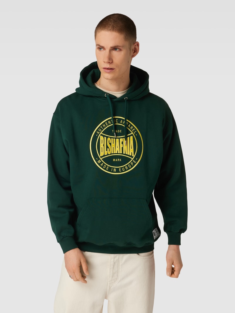 Hoodie mit Känguru-Tasche Modell 'Balboa' in grün
