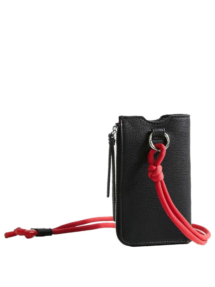 Desigual Mone Half Logo Rita - Handytasche 17 cm (black) in schwarz günstig kaufen onesize