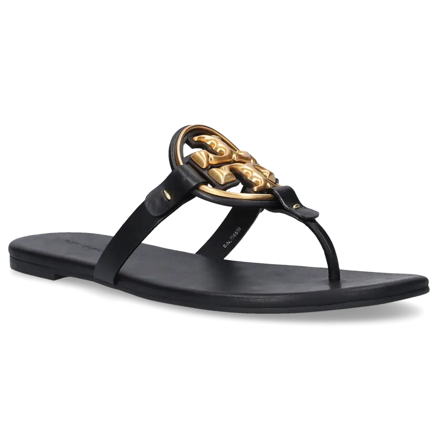 Tory Burch - Zehentrenner MILLER Ziegenleder - schwarz