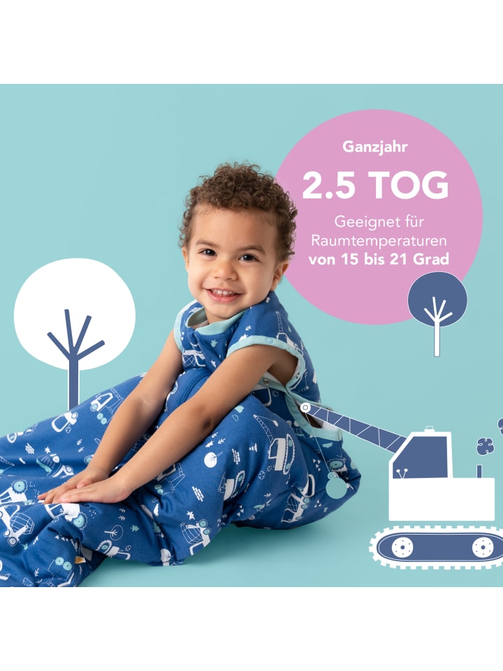 Schlummersack Babyschlafsack, 2.5 TOG in Weiß günstig kaufen