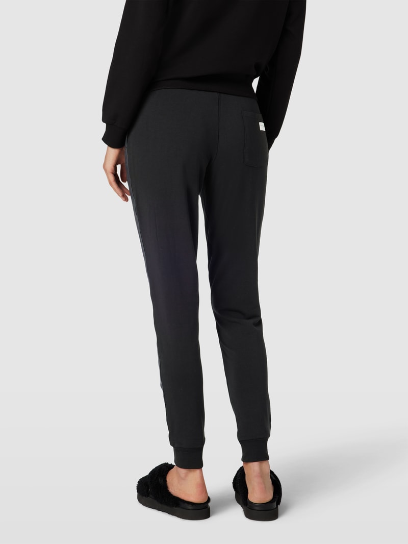 Sweatpants mit Gesäßtasche Modell 'ESTABLISHED' in schwarz