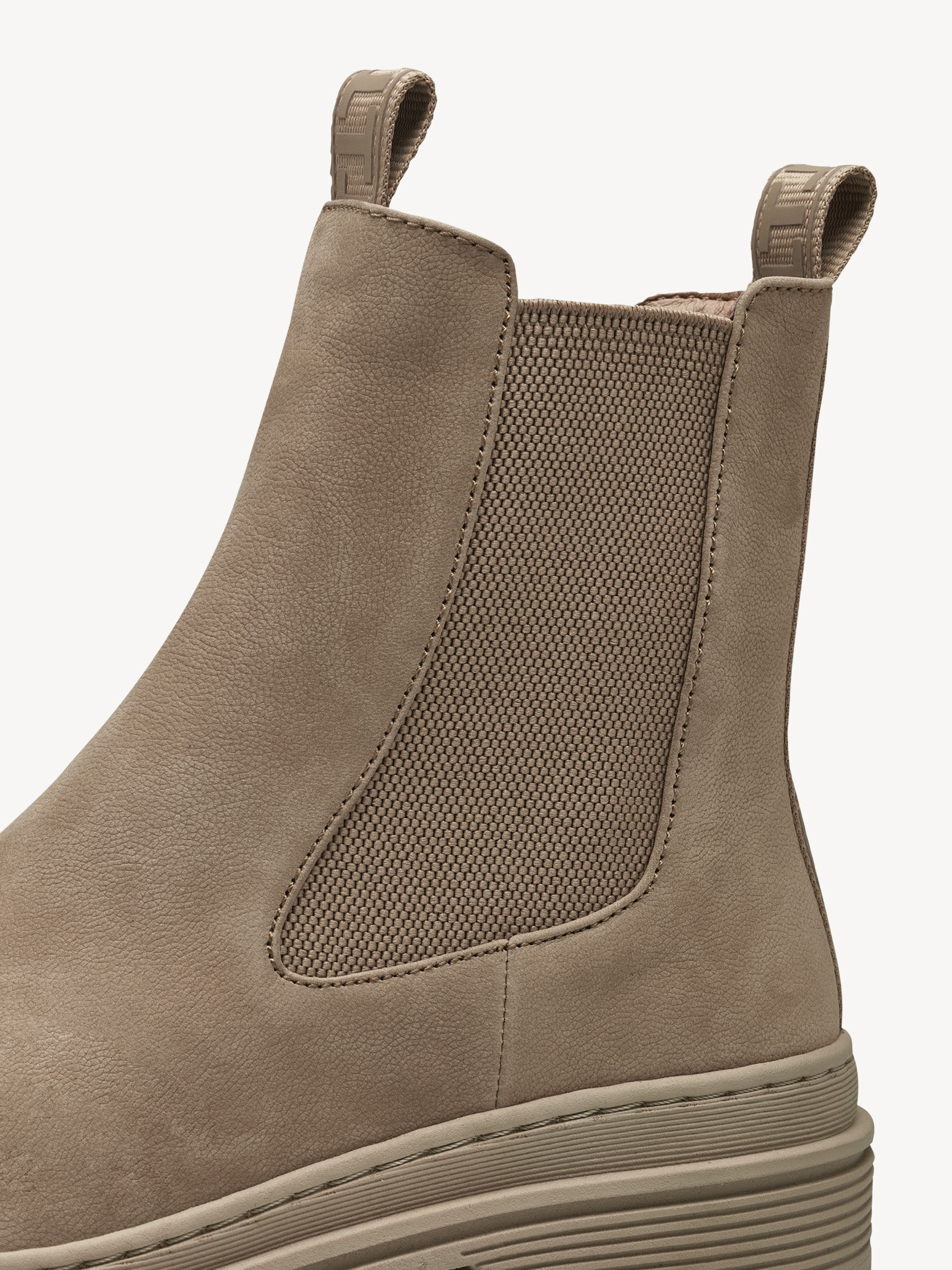 Bottine Chelsea en cuir - marron