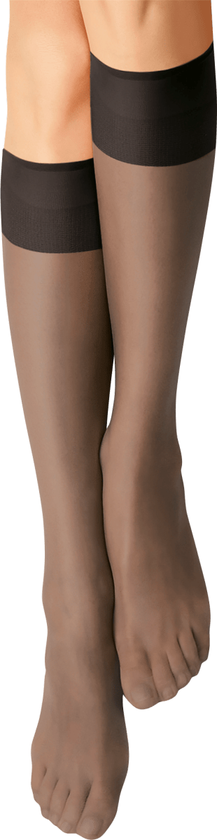 Kniestrümpfe seidenfein schwarz onesize 15 DEN, 1 St
